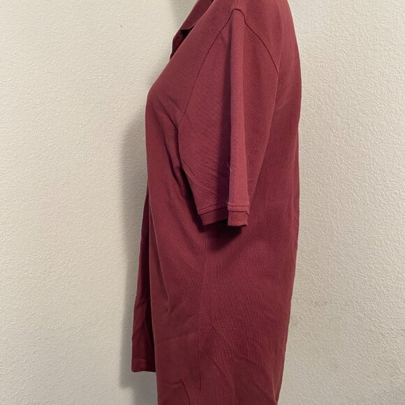 EUC Mens Amazon Essential Maroon Short Sleeved Pullover Shirt Size Small - Picture 3 of 11